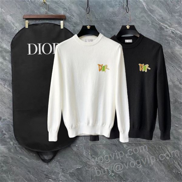 DIORブランドコピー WTDIOR217 ニット 2025爆買い新品 ディオール セーター 2色可選