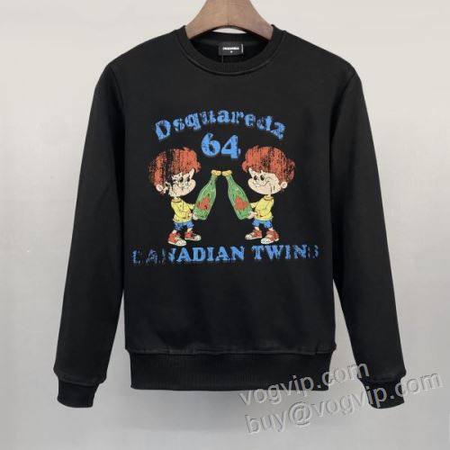 2025お買い得セール ディースクエアード WTDS019 プルオーバーパーカー 2色可選 DSQUARED2偽物ブランド 海外セレブ愛用