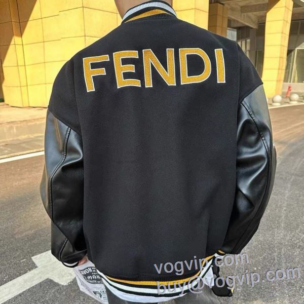 FENDIブランド 偽物 通販 2025新作登場 フェンディ ブルゾン 野球ウェア スタイリッシュな印象