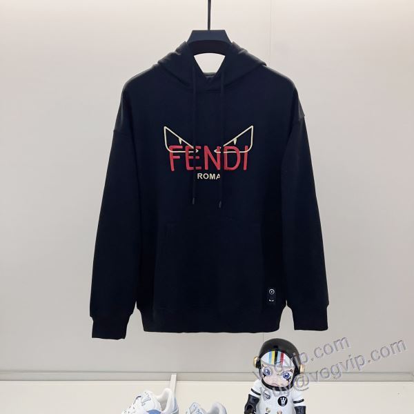 FENDIブランドコピー 2025爆買い最新作 フェンディ WTFEN063 パーカー 2色可選
