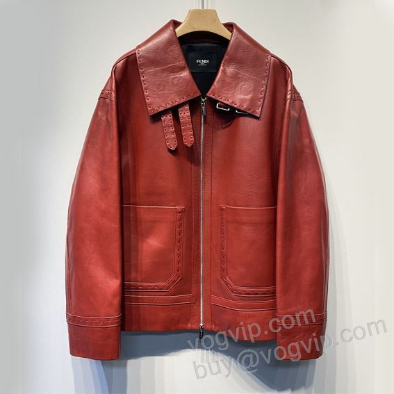 フェンディスーパーコピー WTFEN085 2025新品本物 ブルゾン 革ジャンパー ジャケット、上着