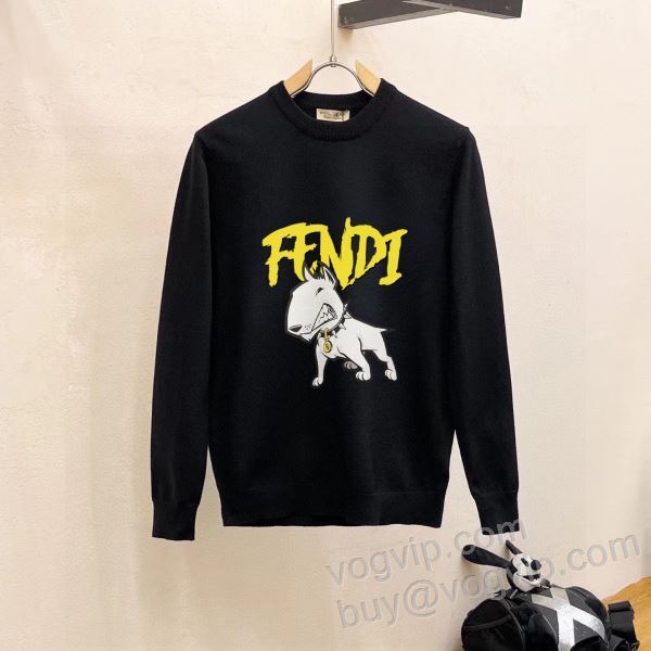 ニット セーター 2025最安値人気 フェンディ偽物ブランド WTFEN091 5色可選