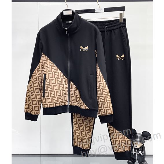 2025限定セール高品質 フェンディ WTFEN103 FENDIスーパーコピー ジャージセット 上下セット