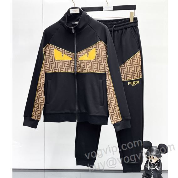 2025人気新作 フェンディ FENDIブランドコピー WTFEN105 ジャージセット 上下セット