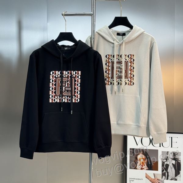 2025驚きの破格値安い フェンディブランド 偽物 通販 WTFEN121 パーカー 2色可選