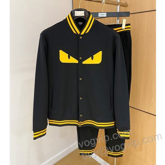 フェンディ偽物ブランド WTFEN146 2025爆買い豊富な ジャージセット 上下セット