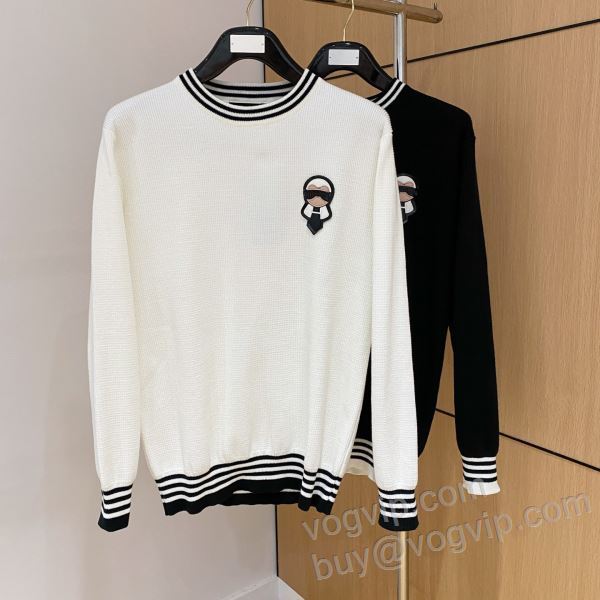 FENDIブランドスーパーコピー 2025年モデル入荷HOT大人気 フェンディ WTFEN159 ニット セーター 2色可選