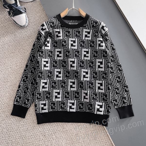 2025品質保証高品質 フェンディ WTFEN195 ニット セーター 3色可選 FENDIスーパーコピー