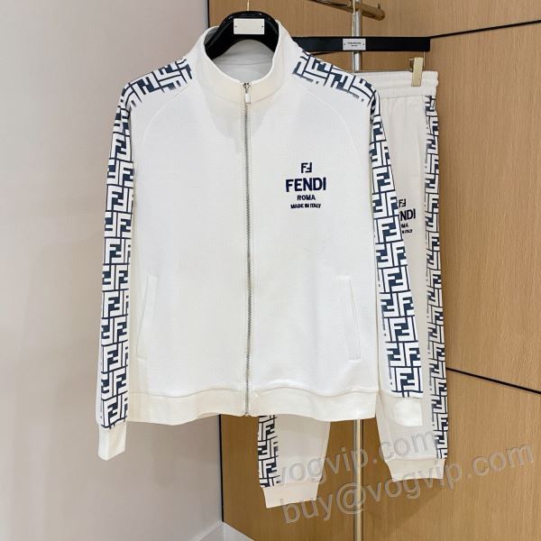 2025人気セール新品 フェンディ FENDI偽物ブランド WTFEN201 ジャージセット 上下セット