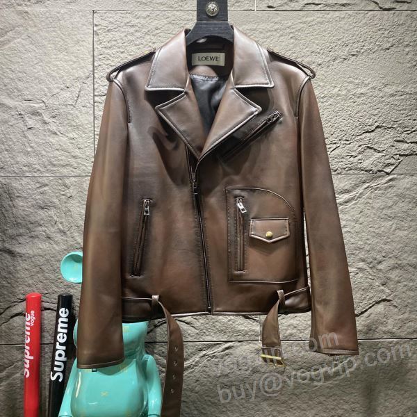 ロエベ コピー WTLOE003 革ジャケット ジャケット、上着 2025秋冬季超人気