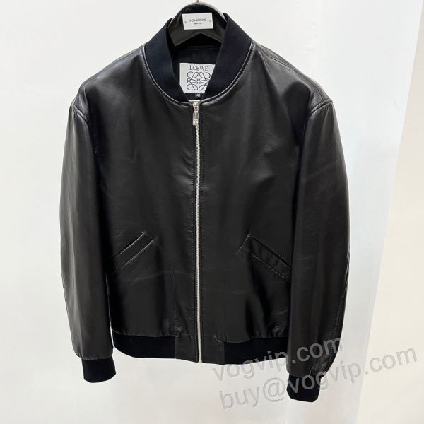 2025年モデル入荷 ロエベ ブランド 偽物 通販 WTLOE005 革ジャケット ジャケット、上着