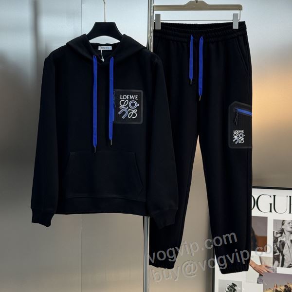 2025爆買いセール ロエベ LOEWE WTLOE029 パーカー 上下セット 2色可選 人気スーパーコピーブランド