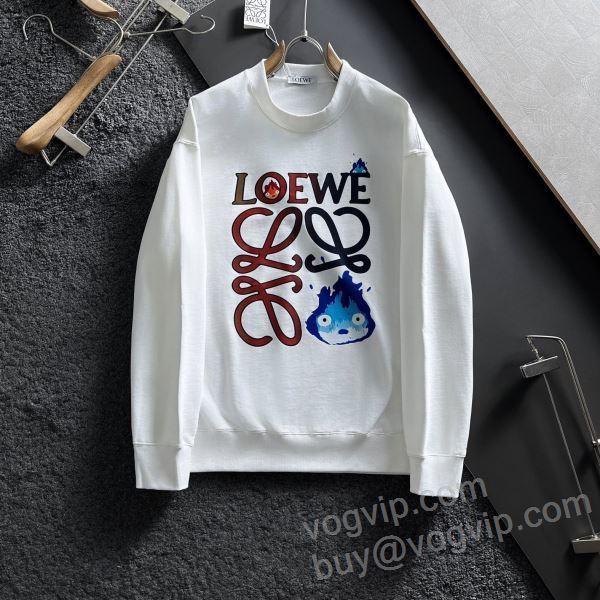 ロエベ LOEWEブランド 偽物 通販 WTLOE054 2025品質保証大人気 プルオーバーパーカー 2色可選