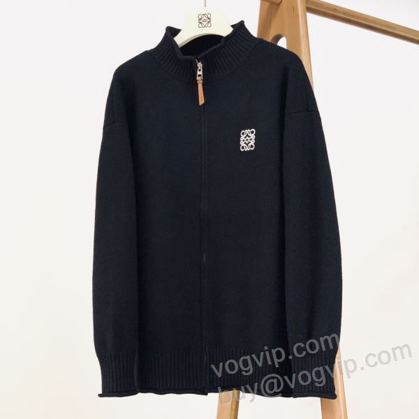 2025秋冬季新作 ロエベ LOEWE偽物ブランド WTLOE057 パーカーニットカーディガン 2色可選