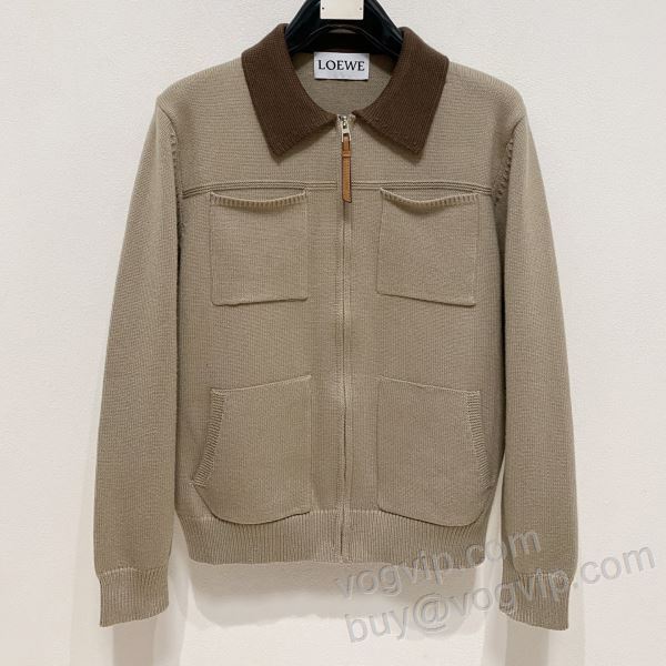 ブルゾン ジャケット、上着 2025爆買い豊富な ロエベ LOEWEブランドスーパーコピー WTLOE103 2色可選