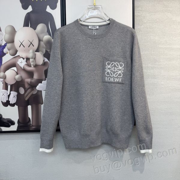 2025超激得安い ロエベ ブランドコピー WTLOE105 ニット セーター 2色可選