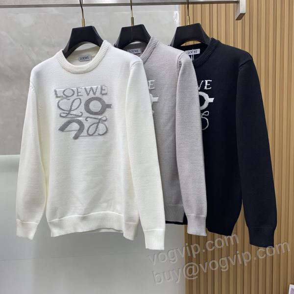 ロエベ スーパーコピー WTLOE106 2025超激得安い ニット セーター 3色可選