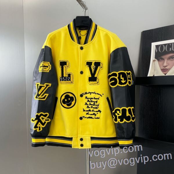 ルイ ヴィトン LOUIS VUITTON 日本未入荷モデル ブルゾン 野球ウェア コピー ブランド 2025驚きの破格値人気