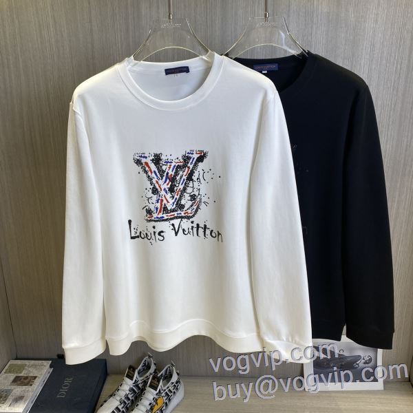 ブランド 偽物 通販 2025人気セール高品質 プルオーバーパーカー 2色可選 ルイ ヴィトン LOUIS VUITTON 絶大な人気を誇る