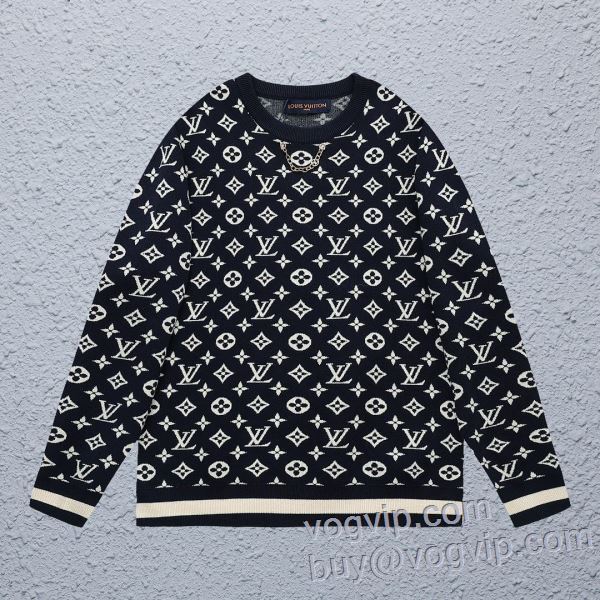 ニット セーター vogブランド コピー 優良店 ルイ ヴィトン LOUIS VUITTON 2025最新入荷 2色可選 変わらない人気を誇る