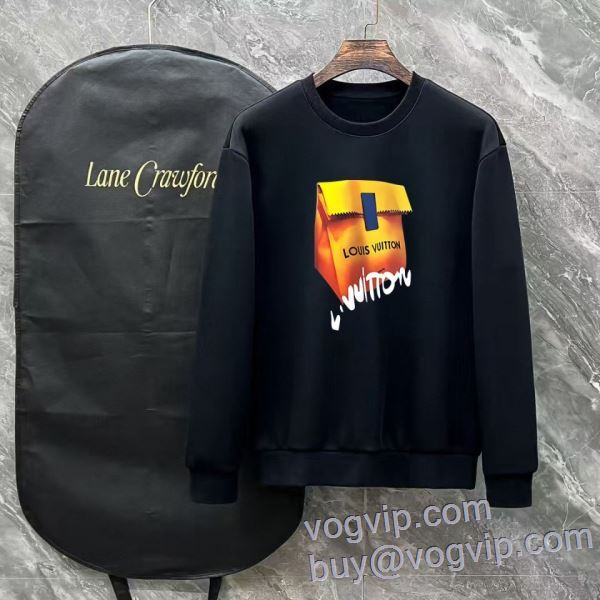 著名人の着用 最大級ブランドコピー通販優良店 プルオーバーパーカー 2色可選 ルイ ヴィトン LOUIS VUITTON 2025春夏新作