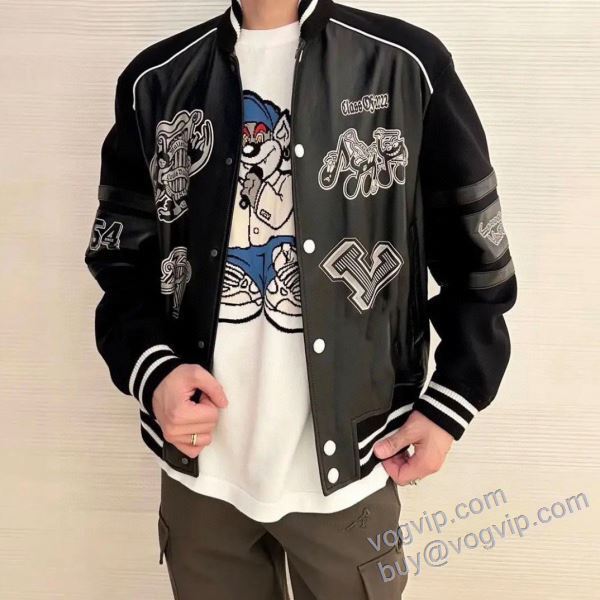 2025春夏季超人気 ルイ ヴィトン LOUIS VUITTONブランドコピー WTLV192 革ジャンパー ブルゾン ジャケット、上着