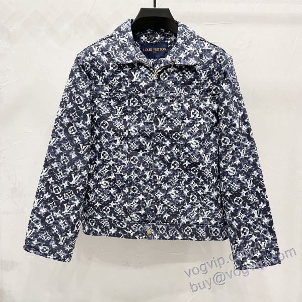 ルイ ヴィトン LOUIS VUITTON WTLV201 2025HOT本物保証 デニムジャケット ブルゾン ジャケット、上着 最高N級ブランドコピー