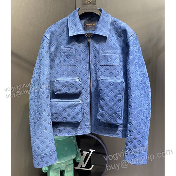 革ジャケット 2025お得100%新品 ルイ ヴィトン LOUIS VUITTONスーパーコピー WTLV294 革ジャンパー 主役になる存在感