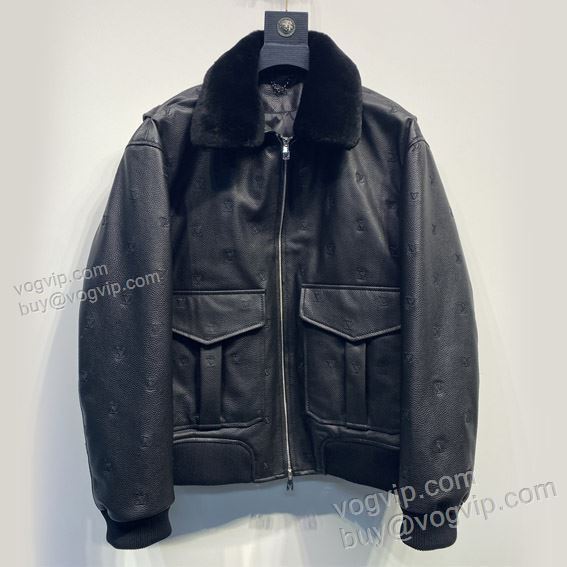 ルイ ヴィトン LOUIS VUITTON WTLV298 個性派 革ジャケット 革ジャンパー ブランドコピー代引き専門店 2025お得人気セール