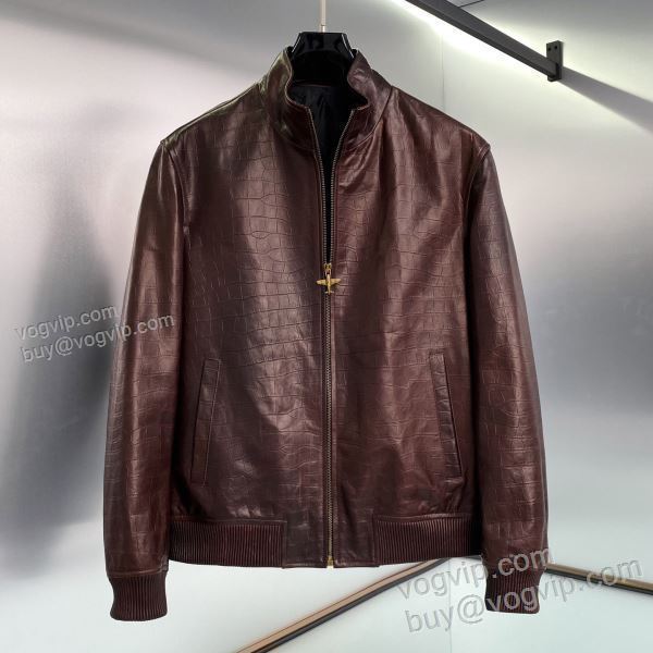 2025爆買い新品 ルイ ヴィトン LOUIS VUITTON WTLV303 革ジャケット 革ジャンパー スーパーコピー 優良サイト 今からの季節にピッタリ！