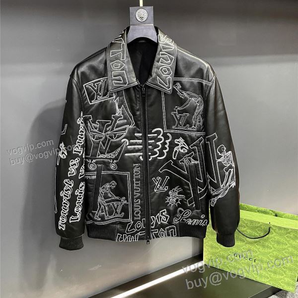 2025超激得高品質 ルイ ヴィトン LOUIS VUITTON WTLV311 入手困難！ 革ジャケット 革ジャンパー 高品質なスーパーコピー商品