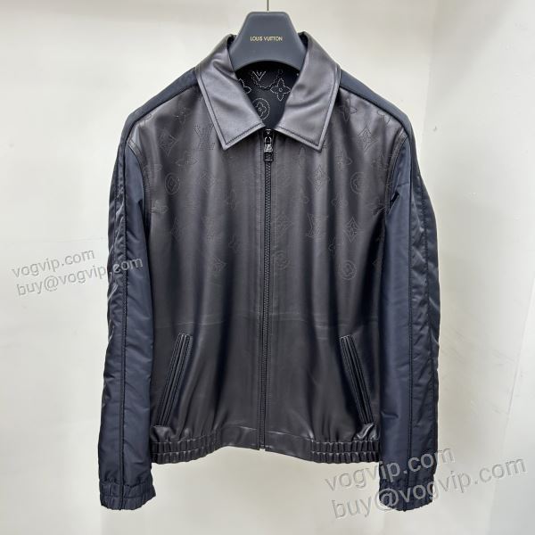 革ジャケット 2025超激得高品質 ルイ ヴィトン ブランドコピー WTLV313 革ジャンパー 人気 ランキング