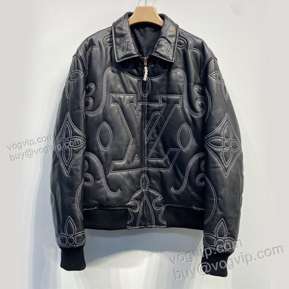落ち着いた感覚 ルイ ヴィトン コピー ブランド WTLV316 2025超人気新品 革ジャケット 革ジャンパー