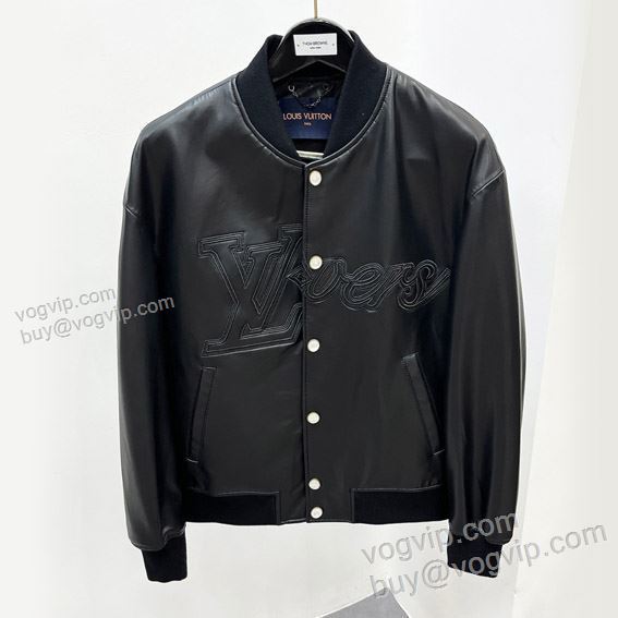 売れ筋のいい ルイ ヴィトン 偽物ブランド WTLV320 2025大特価！ 革ジャケット 革ジャンパー