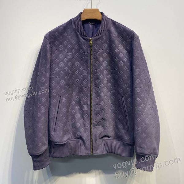 革ジャケット 2025高級品 通販 ルイ ヴィトン LOUIS VUITTONコピー 大好評 WTLV326 革ジャンパー