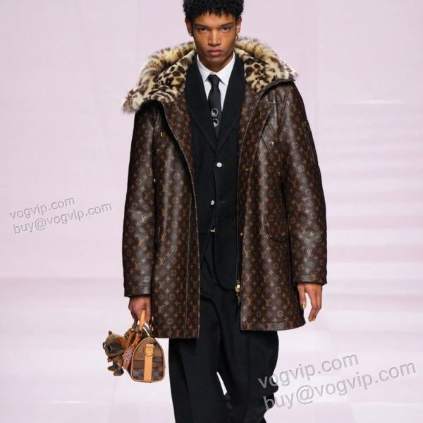 2025割引セール ルイ ヴィトン LOUIS VUITTONコピー ブランド WTLV327 革ジャケット 革ジャンパー 存在感のある