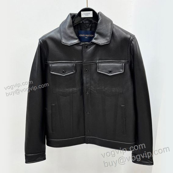 2025品質保証大人気 ルイ ヴィトン ブランドコピー WTLV335 おしゃれに絶大な人気の 革ジャケット 革ジャンパー