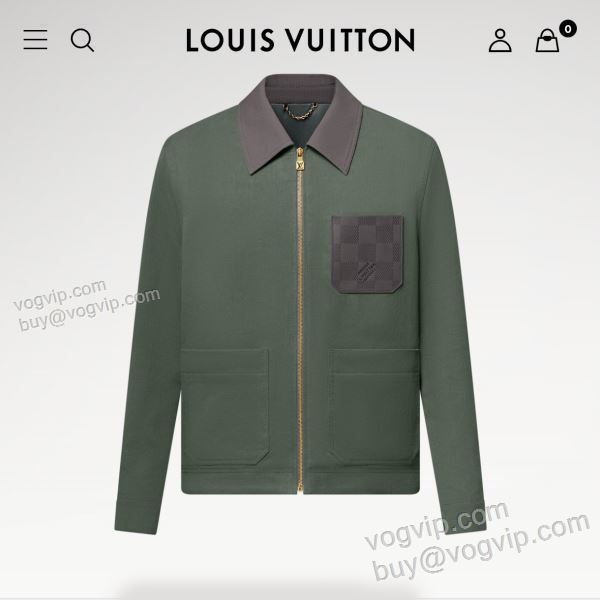 大人気アイテム！入手困難 ルイ ヴィトン スーパーコピー WTLV336 2025品質保証大人気 革ジャケット 革ジャンパー