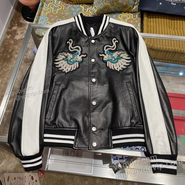 革ジャケット 2025品質保証新作登場 ルイ ヴィトン コピーブランド WTLV341 革ジャンパー 抜群な楽チン感ある大定番