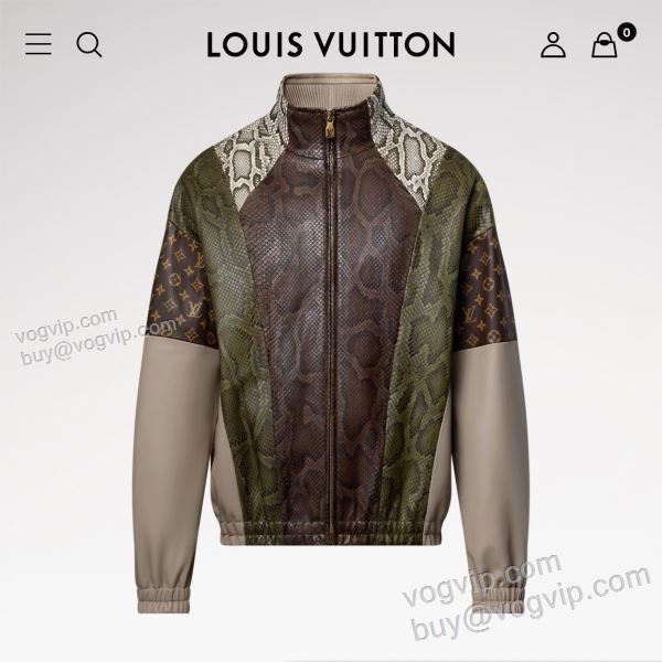 もっとも高い人気を誇る ルイ ヴィトン ブランドスーパーコピー WTLV344 2025秋冬季新作 革ジャケット 革ジャンパー
