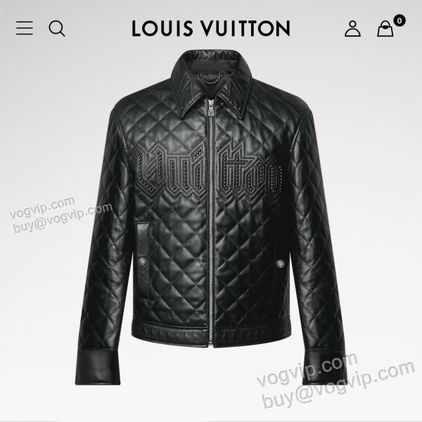2025人気セール安い ルイ ヴィトン LOUIS VUITTONスーパーコピー 活用できるアイテム WTLV347 革ジャケット 革ジャンパー