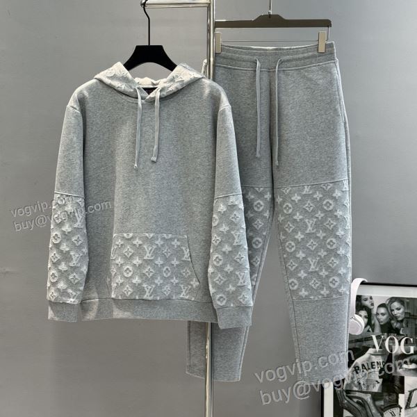 2025驚きの低価格 ルイ ヴィトン 偽物ブランド WTLV447 ジャージセット 上下セット 3色可選 お洒落な存在感
