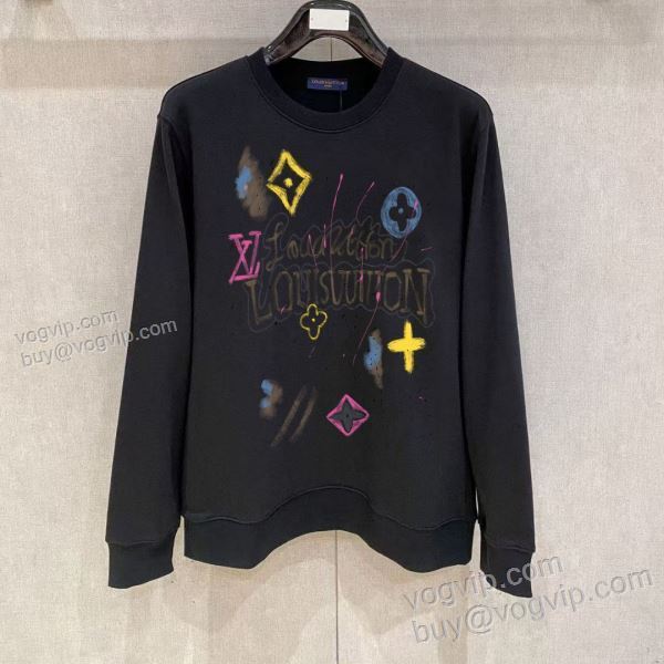 ルイ ヴィトン LOUIS VUITTON偽物ブランド WTLV458 海外セレブ定番愛用 プルオーバーパーカー 2色可選 2025品質保証