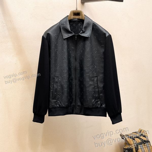 希少 ルイ ヴィトン LOUIS VUITTON WTLV488 2025限定セールお買い得 革ジャンパー ブランド 偽物 通販