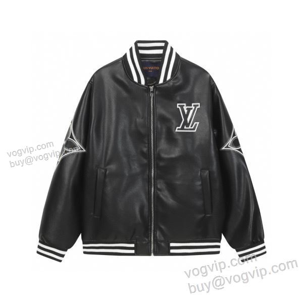 ルイ ヴィトン コピー ブランド 2025新作入荷定番 WTLV498 革ジャンパー 首胸ロゴ