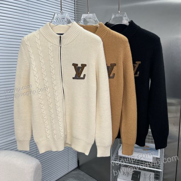 ～希少 ルイ ヴィトン ブランドスーパーコピー WTLV504 2025最安値お買い得 ニット セーター 3色可選