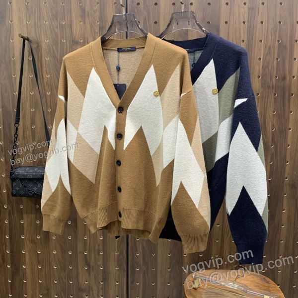 2025最安値新作 ルイ ヴィトン LOUIS VUITTONスーパーコピー お買得 WTLV507 ニット セーター 2色可選