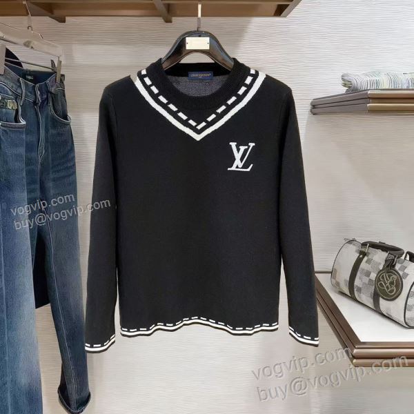 2025新作品 ルイ ヴィトン LOUIS VUITTONスーパーコピー 激安 WTLV511 ニット セーター 個性派