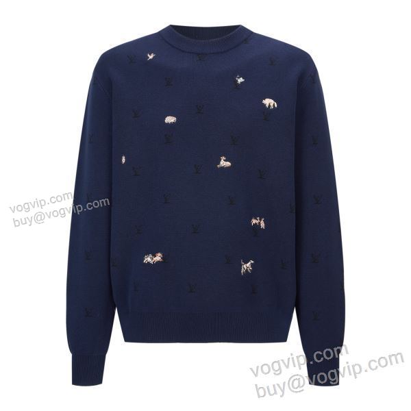 高級感溢れるデザイン LOUIS VUITTONスーパーコピー 2025HOT本物保証 ルイ ヴィトン WTLV518 ニット セーター