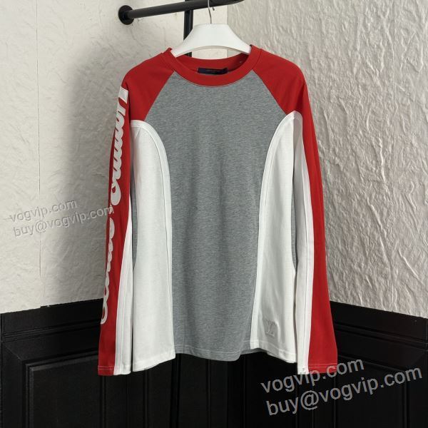 実用性に溢れるアイテム ルイ ヴィトン LOUIS VUITTONブランドスーパーコピー WTLV548 2025高級品 通販 長袖Tシャツ